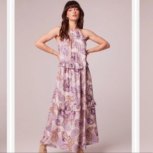 Free People purple/gold boho dress